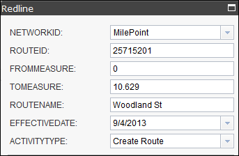 Attributes for the redline